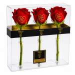 Trio of Love – Personalised Red Roses - With Custom Printing - Image 5