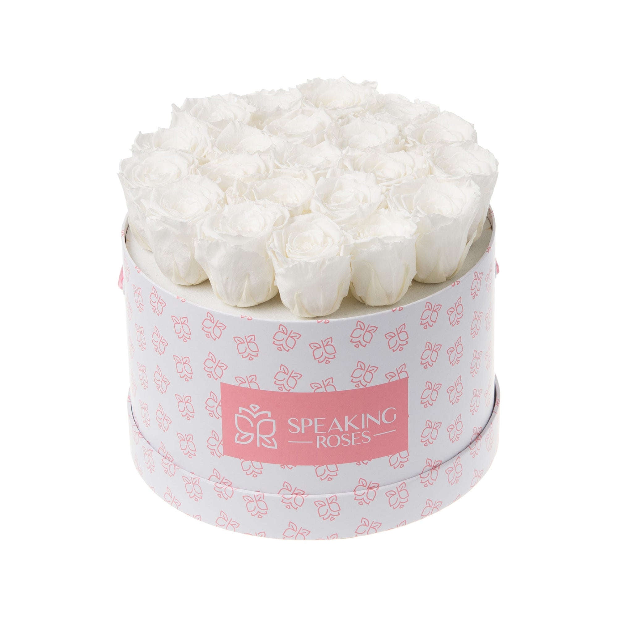 Round_M2_45_frontal Rovelle Bloom-21 Roses with Round Box - Image 1