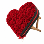 Blush Heart Rose Display - Grand Bouquet of Customised Flowers