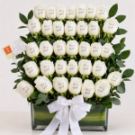 Princess Arrival Grand Rose Arrangement - A Bouquet of Custom Flowers