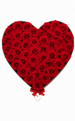 Blush Heart Rose Display - Grand Bouquet of Customised Flowers - Image 2